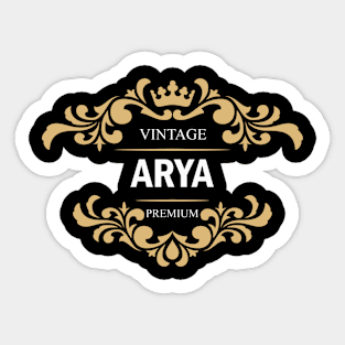 Arya Name Sticker